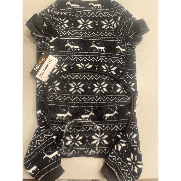 Fabdog Pet Apparel Reindeer Winter Sweater SZ L NWT - Picture 3 of 5